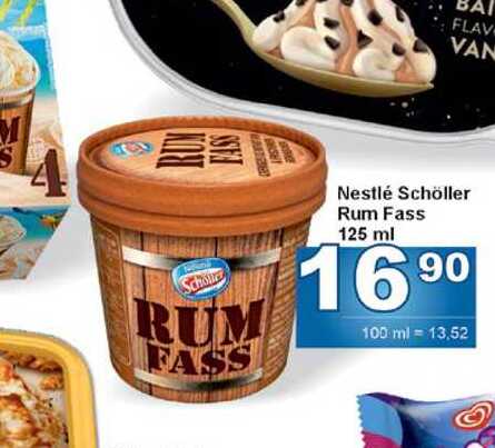Nestlé Schöller Rum Fass 125 ml 