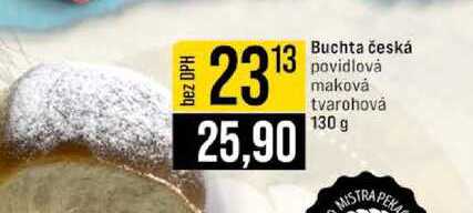 Buchta česká povidlová maková tvarohová 130 g 