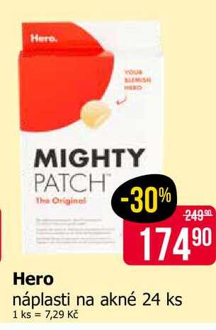 Hero náplasti na akné 24 ks Teta drogerie