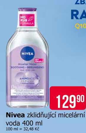 Nivea zklidňující micelární voda 400 ml Teta drogerie