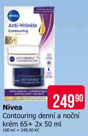 Nivea Contouring denní a noční krém 65+ 2x 50 ml Teta drogerie