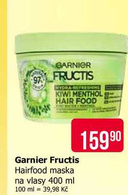 Garnier Fructis Hairfood maska na vlasy 400 ml Teta drogerie