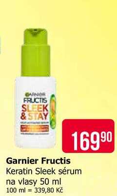 Garnier Fructis Keratin Sleek sérum na vlasy 50 ml