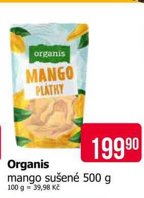 Organis mango sušené 500 g 