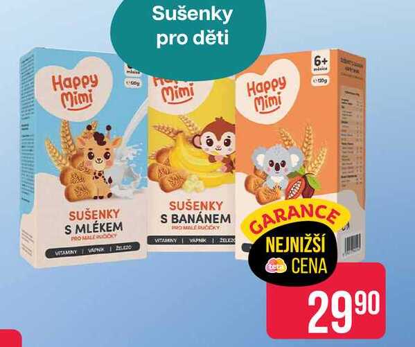 Happy Mimi Sušenky pro děti Teta drogerie