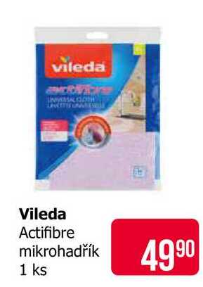 Vileda Actifibre mikrohadřík 1Ks Teta drogerie