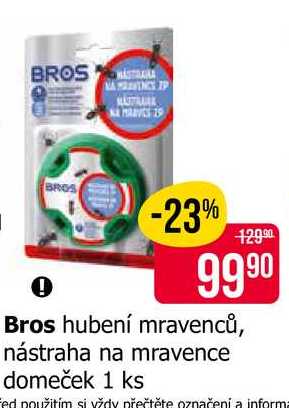 Bros hubení mravenců, nástraha na mravence domeček 1 ks Teta drogerie