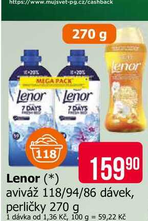 Lenor aviváž 118/94/86 dávek