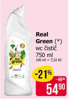 Real Green WC čistič 750 ml 