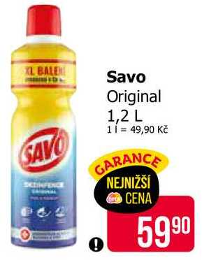 Savo Original 1,2 L Teta drogerie