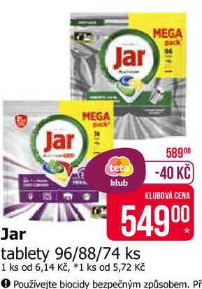 Jar tablety 96/88/74 ks Teta drogerie