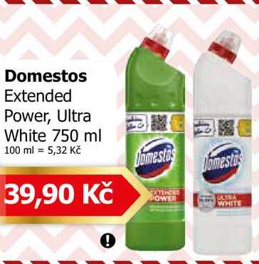 Domestos Extended Power, Ultra White 750 ml Teta drogerie