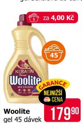 Woolite gel 45 dávek Teta drogerie