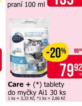 Care+ tablety do myčky Ai1 30 ks Teta drogerie