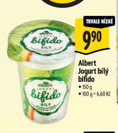  Albert Jogurt bílý bifido 150 g  