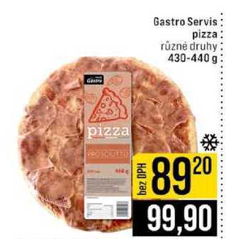 Gastro Servis pizza různé druhy 430-440 g