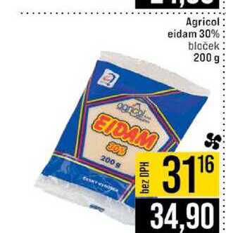 Agricol eidam 30% bloček 200 g