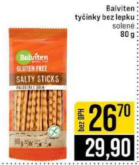 Balviten tyčinky bez lepku solené 80 g