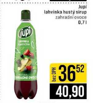 Jupi lahvinka hustý sirup zahradní ovoce 0,7l