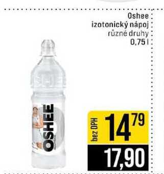 Oshee izotonický nápoj různé druhy 0,75l