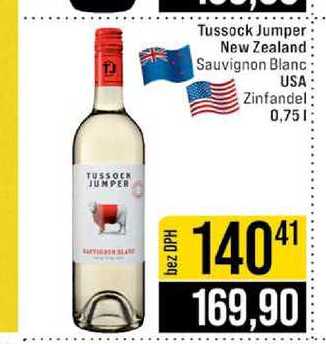 Tussock Jumper New Zealand Sauvignon Blanc USA Zinfandel 0,75l