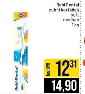 Rebi Dental zubní kartáček soft medium 1ks JIP