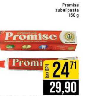 Promise zubní pasta 150 g JIP