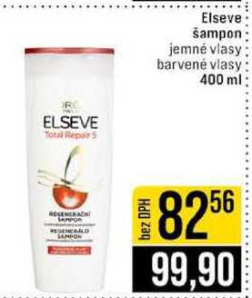 Elseve šampon jemné vlasy barvené vlasy 400 ml 