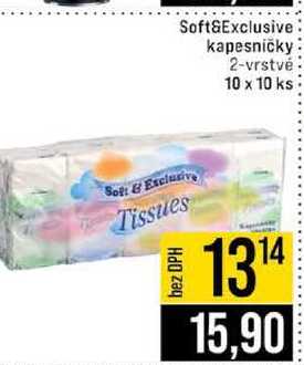 Soft&Exclusive kapesničky 2-vrstvé 10 x 10 ks 