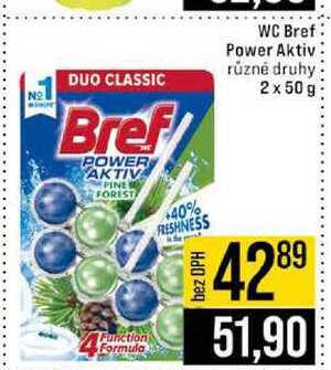WC Bref Power Aktiv různé druhy 2 x 50g JIP