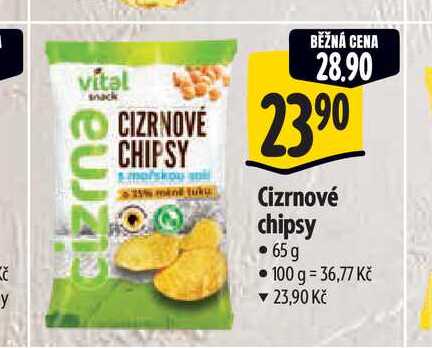   Cizrnové chipsy 65 g 