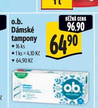 o.b. Dámské tampony 16 ks