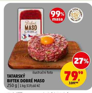 TATARSKÝ BIFTEK DOBRÉ MASO, 250 g