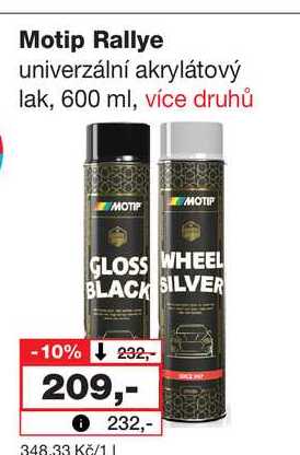 Motip Rallye univerzální akrylátový lak, 600 ml