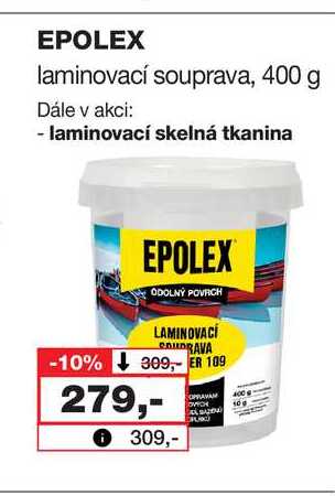 EPOLEX laminovací souprava, 400 g Barvy a laky drogerie 