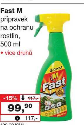 Fast M přípravek na ochranu rostlin, 500 ml Barvy a laky drogerie 