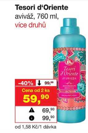 Tesori d'Oriente aviváž, 760 ml Barvy a laky drogerie 