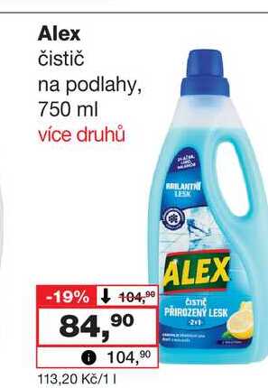 Alex čistič na podlahy, 750 ml Barvy a laky drogerie 