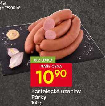 Kostelecké uzeniny Párky 100 g 