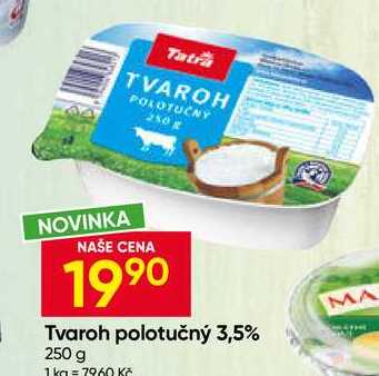 Tatra Tvaroh polotučný 3,5% 250 g