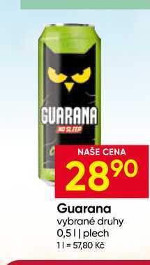 Guarana vybrané druhy 0,5l plech