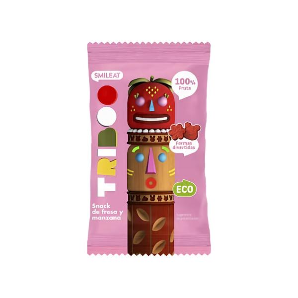 Smileat BIO Ovocné žvýkací bonbony jablko & jahoda, 100 % ovoce Košík.cz