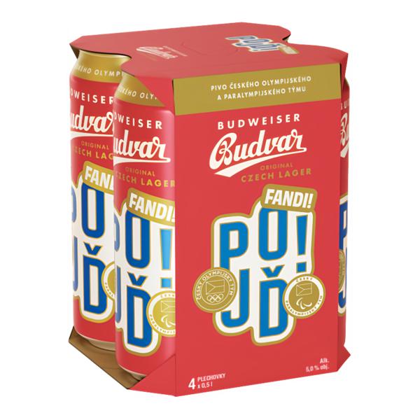 Budějovický Budvar Original ČOV, plech 4x500ml