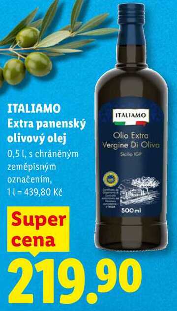 ITALIAMO Extra panenský olivový olej, 0,5 l