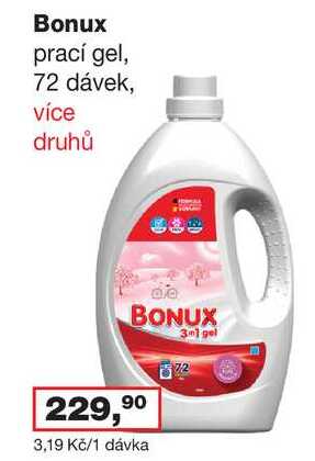 Bonux 72 dávek Ráj drogerie