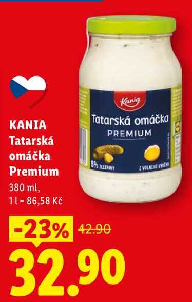 KANIA Tatarská omáčka Premium, 380 ml