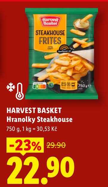 HARVEST BASKET Hranolky Steakhouse, 750 g