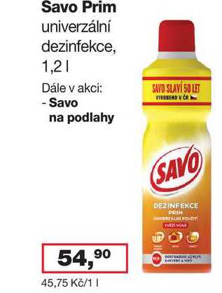 Savo Prim 1,2 l Ráj drogerie