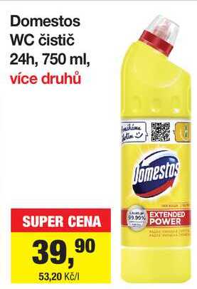 Domestos WC čistič 24h, 750 ml