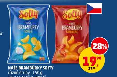 NAŠE BRAMBŮRKY SOLTY, 150 g 